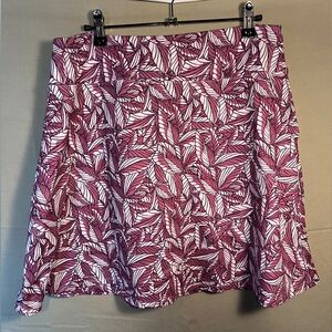 Eddie Bauer Kacey Pull-On Stretchy Faux Wrap Skirt Size Large